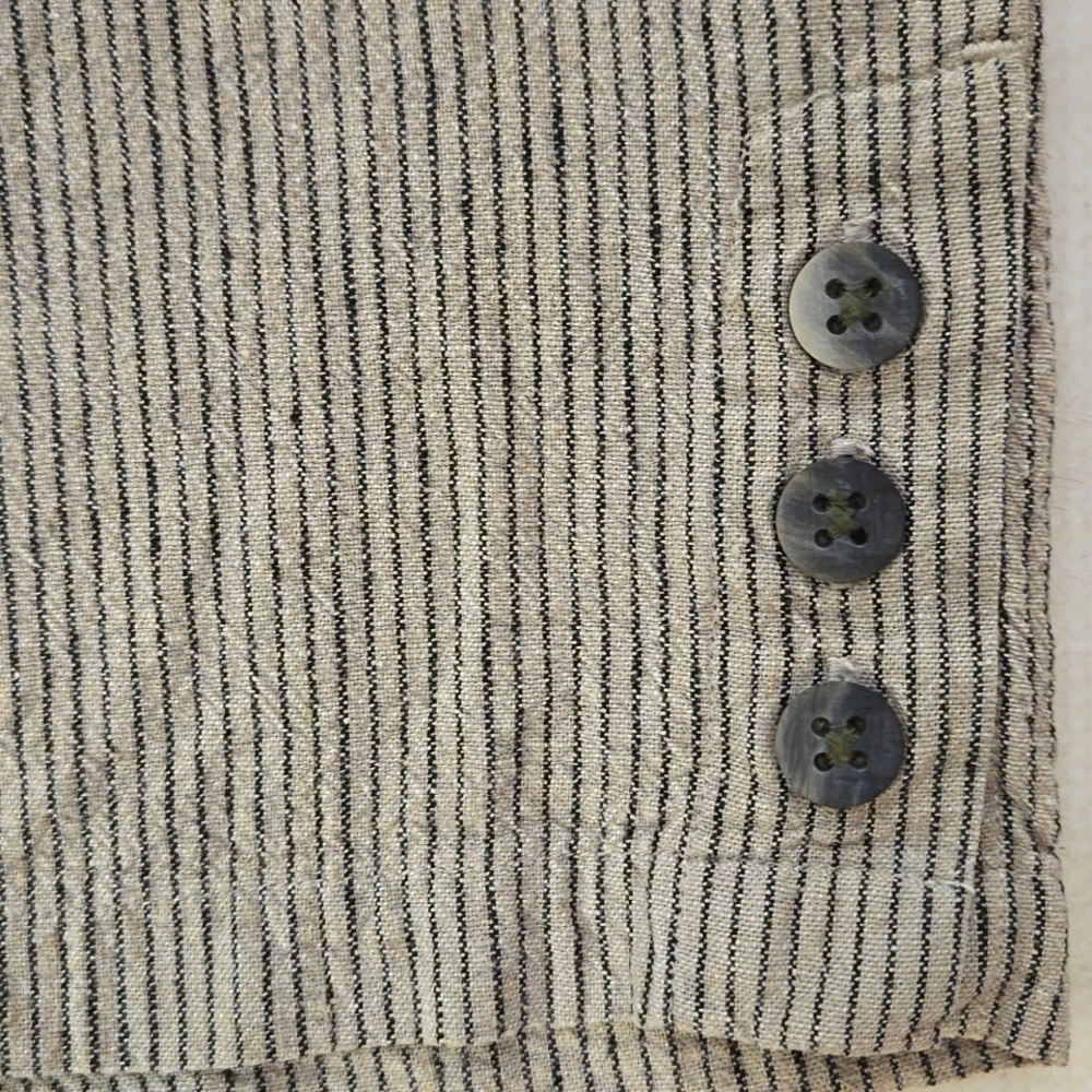 Linen Blend Crop Pant Set - Picture 8 of 12